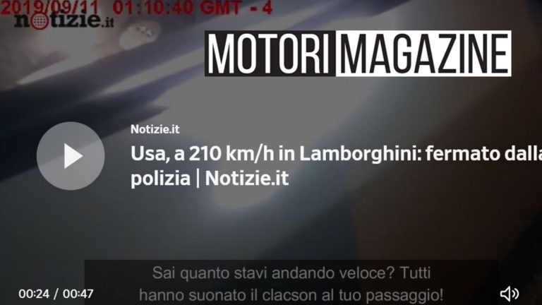 fermato dalla polizia in lamborghini