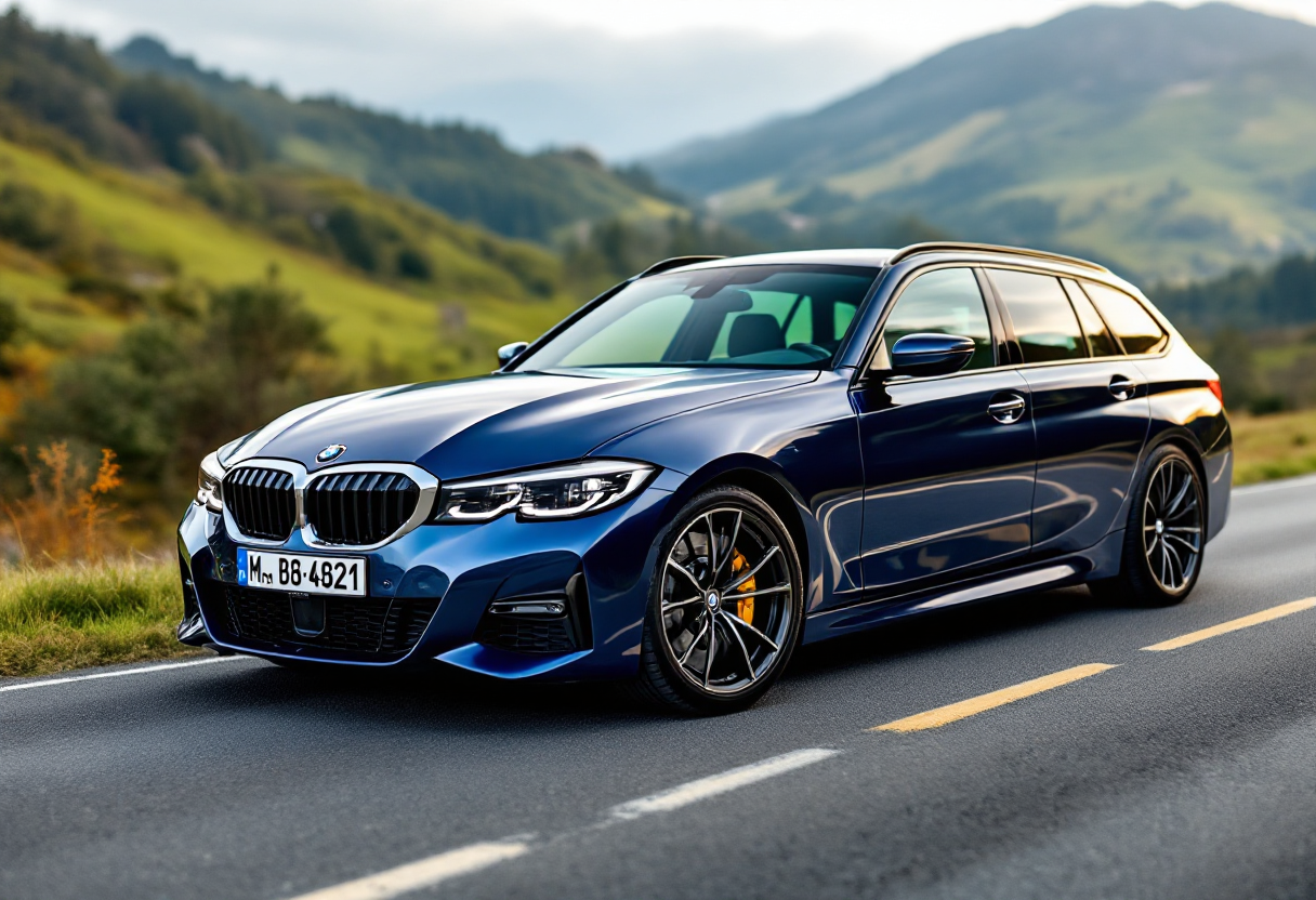 BMW MH3 Touring in movimento su strada