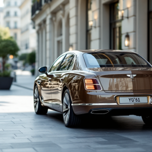 Bentley Flying Spur ibrida in un ambiente elegante