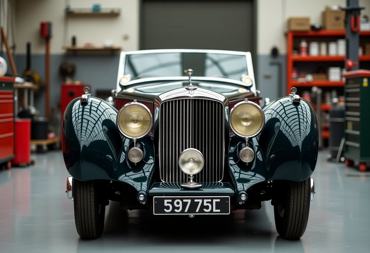 Bentley Speed Six in un contesto vintage affascinante