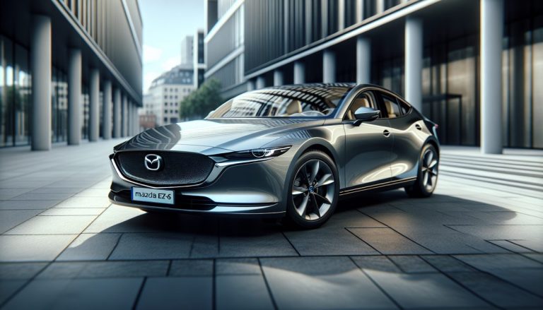 Mazda EZ-6, nuova berlina elettrica in movimento