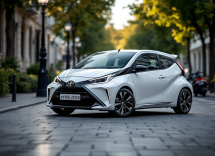 Immagine della nuova Toyota Aygo X 2026 con design rinnovato