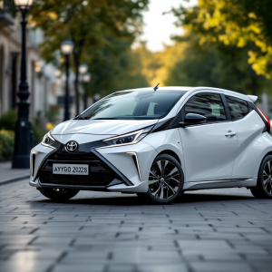 Immagine della nuova Toyota Aygo X 2026 con design rinnovato