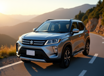 Nuova Suzuki Vitara crossover elettrica in movimento