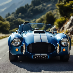 AC Cobra in esposizione, un'icona dell'auto sportiva