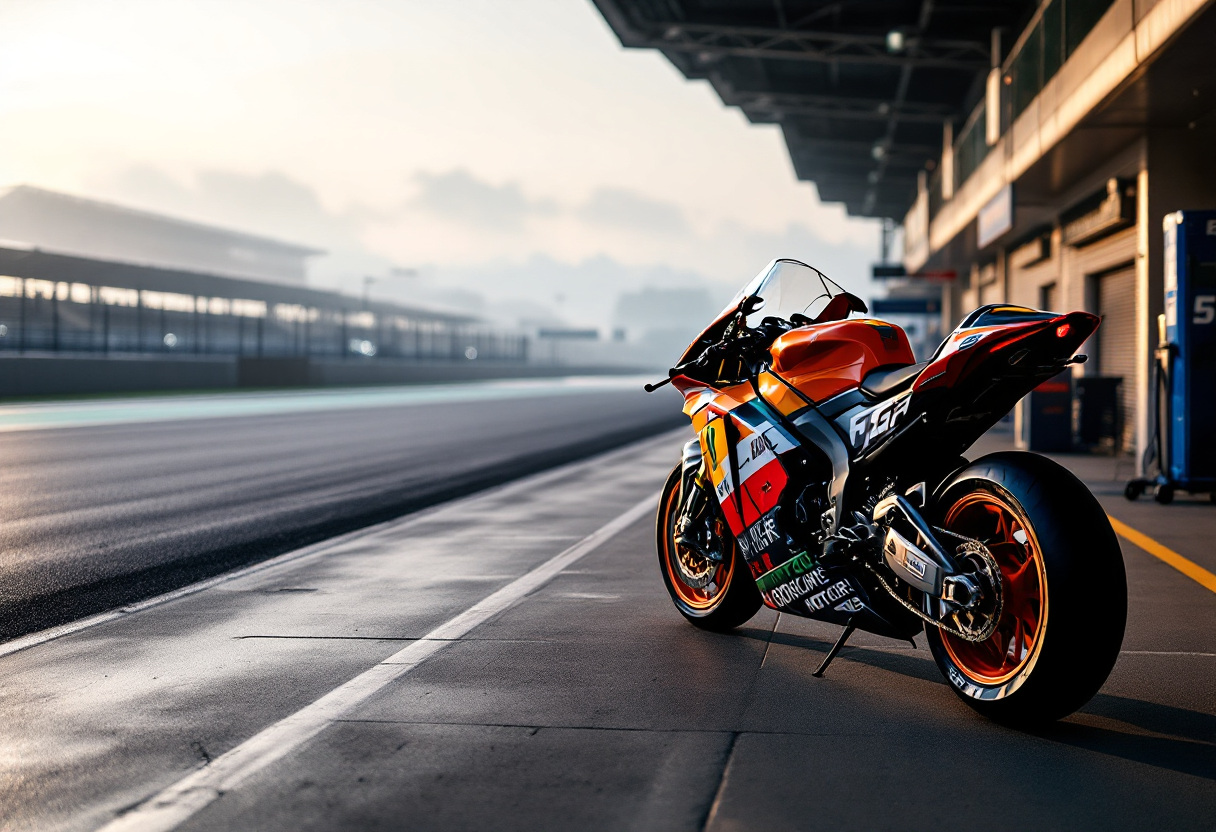 Aprilia Trackhouse e Gulf in azione nella MotoGP