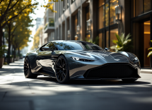 Aston Martin Valhalla in movimento su strada