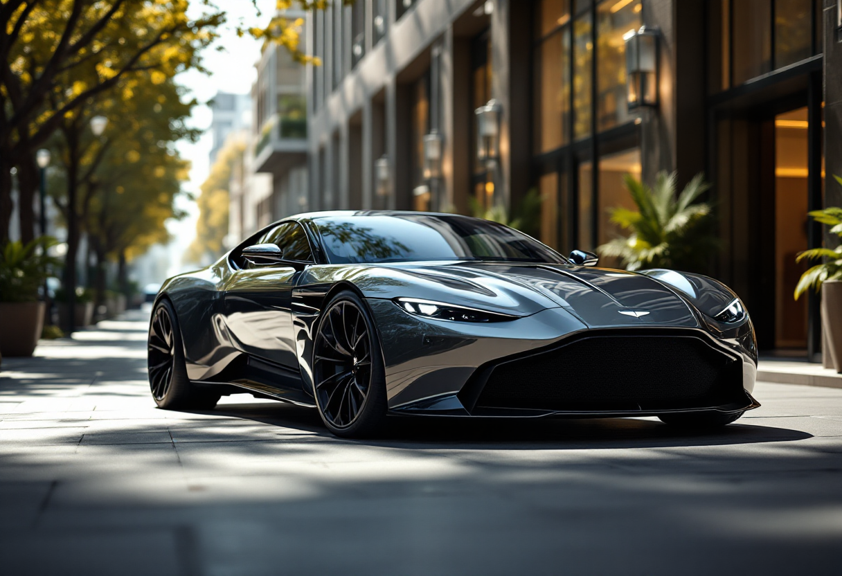 Aston Martin Valhalla in movimento su strada