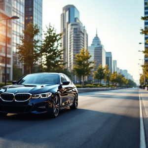 BMW M340i 2025 in movimento su strada