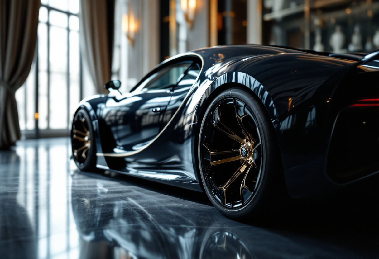 Immagine della Bugatti Tourbillon che mostra design e tecnologia