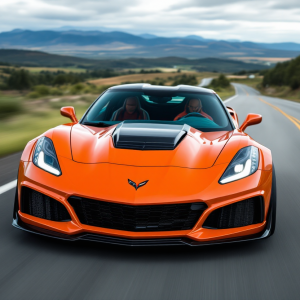 Chevrolet Corvette ZR1 in azione su pista