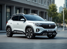 Dacia Bigster SUV in un paesaggio urbano moderno