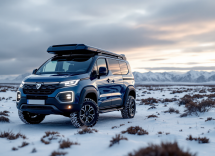 Dacia Sandman 4x4 in un paesaggio invernale mozzafiato