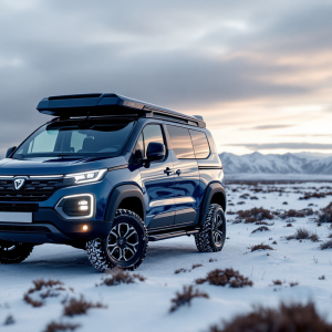 Dacia Sandman 4x4 in un paesaggio invernale mozzafiato