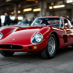 Ferrari 250 LM in pista durante una gara storica