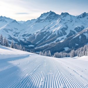 Gatti delle nevi che esplorano le montagne dell'Alto Adige