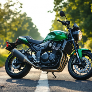 Kawasaki Z650 2025 in esposizione con nuove caratteristiche