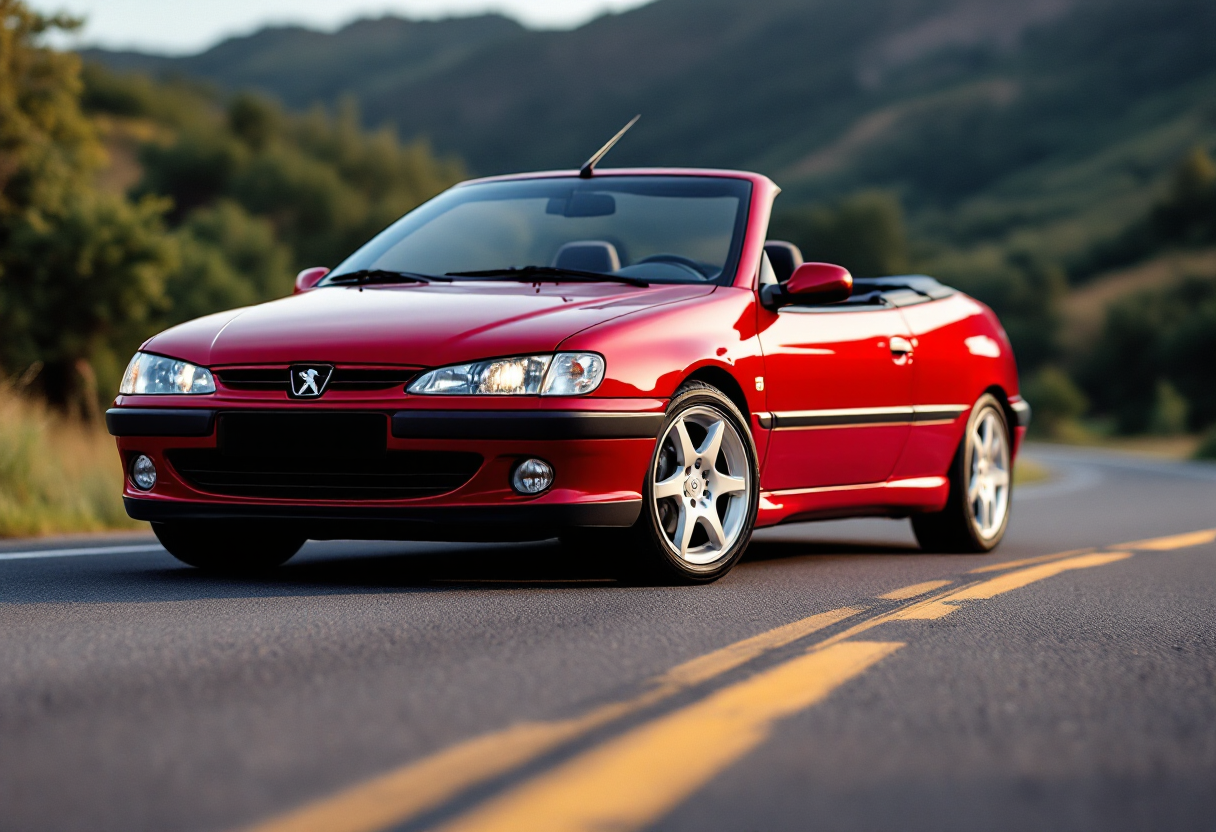 Peugeot 306 Cabrio in un elegante contesto urbano