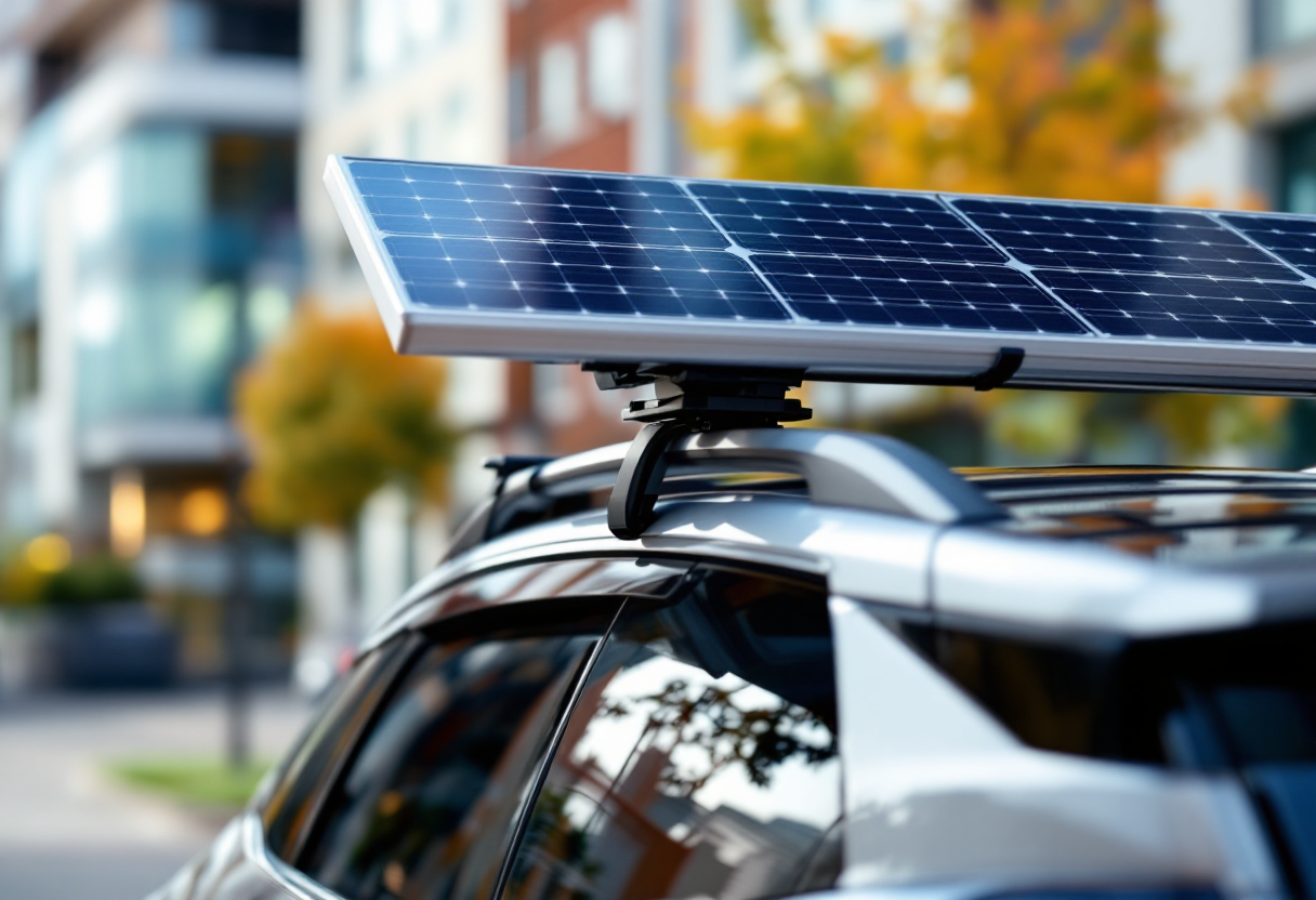 Portapacchi solare per auto elettriche di DartSolar