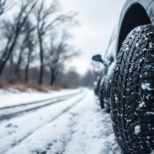 Controllo della pressione delle gomme in inverno