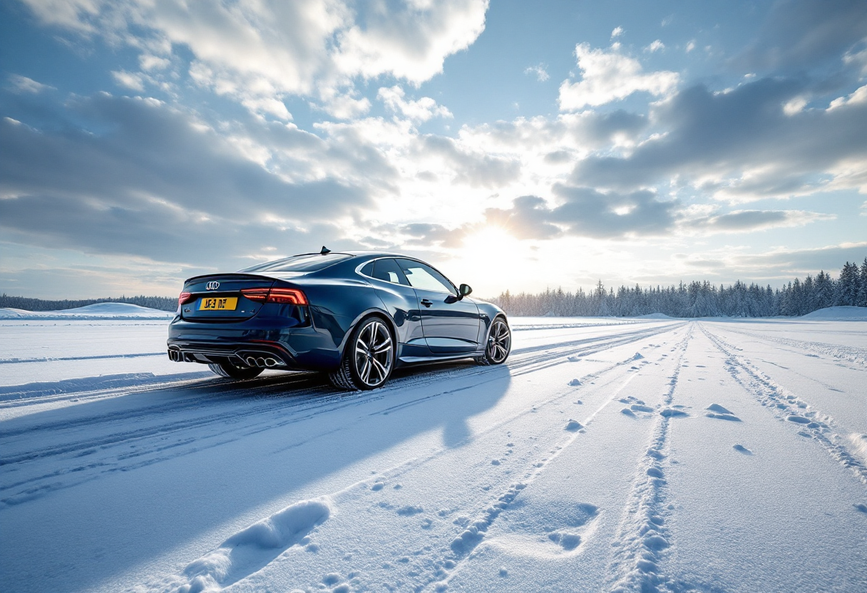 Auto con motore a bassa temperatura in inverno