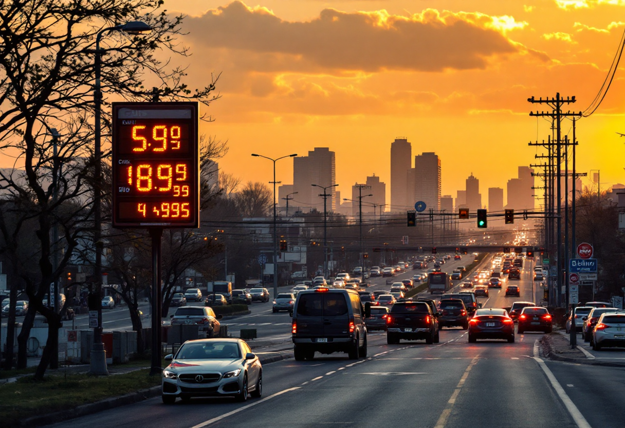 Grafico che mostra l'aumento delle accise sul diesel