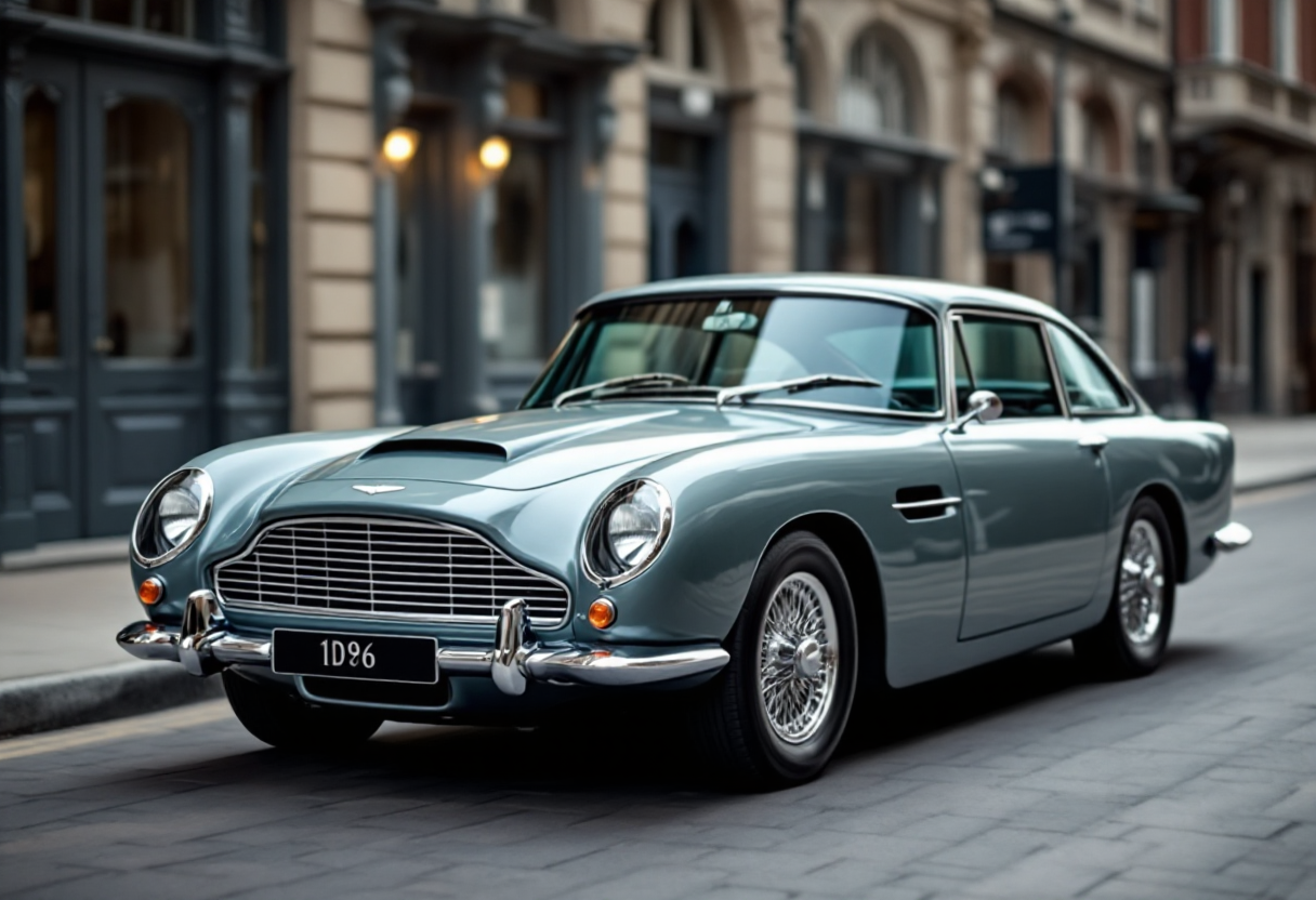 Aston Martin DB6 Shooting Brake in un elegante contesto