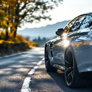 BMW M5 Coupé in movimento su strada