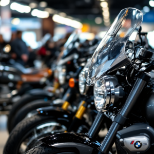 Moto BMW Motorrad in esposizione con successo di vendite