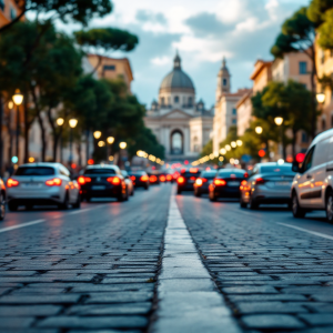 Iniziativa di blocco del traffico a Roma per domeniche ecologiche