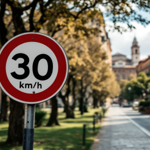 Immagine che illustra il limite di velocità a Bologna