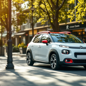 Citroën C3 Max in un ambiente urbano moderno