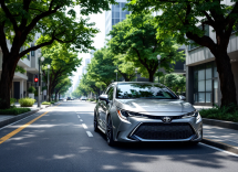 Nuova Toyota Corolla 2026 in un ambiente ecologico