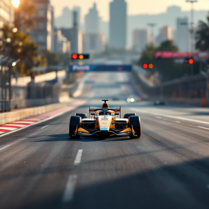 Eprix di Città del Messico 2025 con auto da corsa in azione