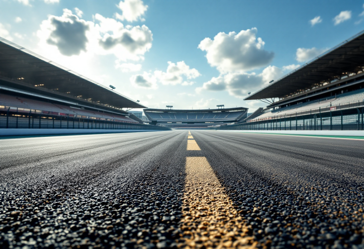 Ferrari in pista durante i test a Barcellona per la stagione 2025