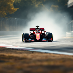 Ferrari e Hamilton in pista durante i test a Barcellona 2025