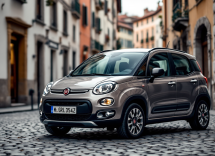 Fiat Grande Panda in un ambiente urbano moderno