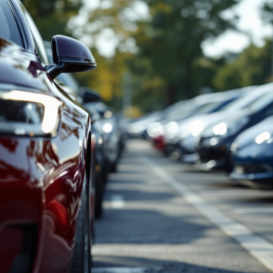 Auto elettriche usate in un contesto urbano