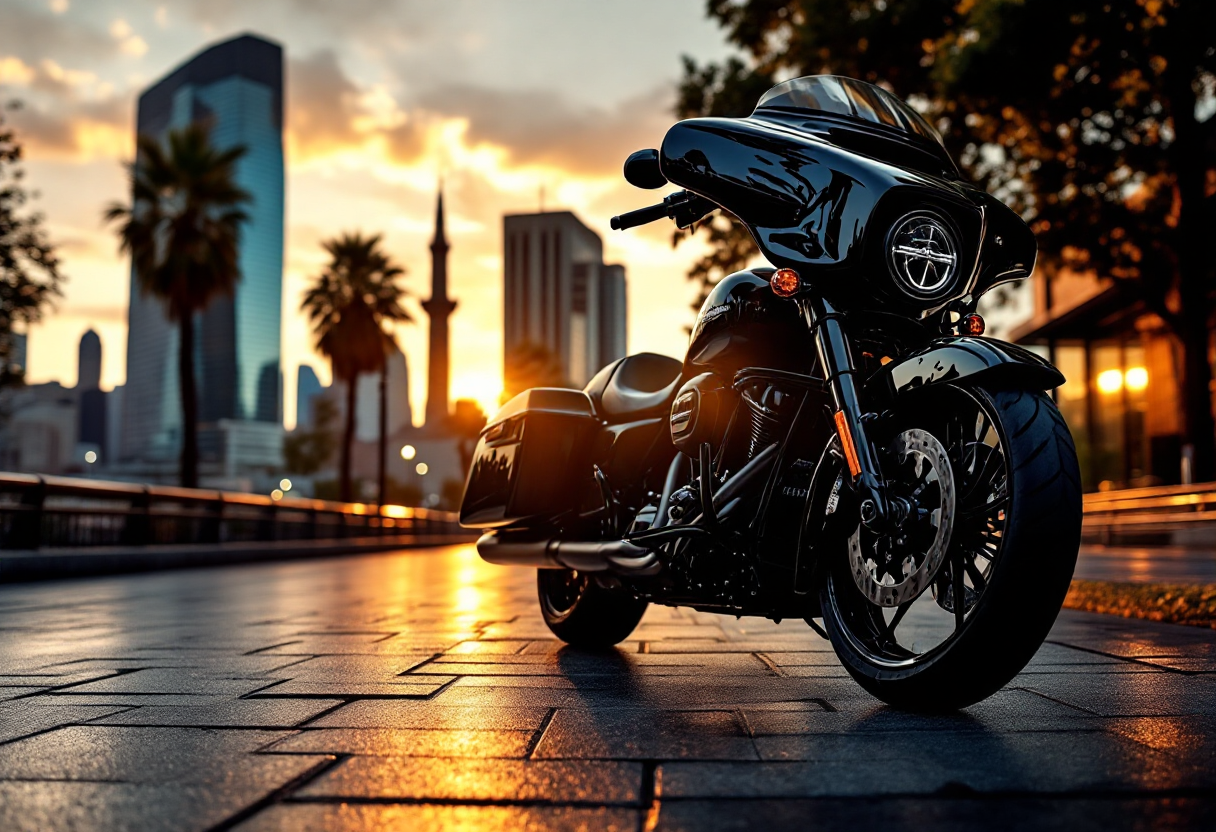 Harley-Davidson Street Glide Ultra 2025 in movimento