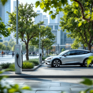 Stazione di ricarica pubblica per auto elettriche