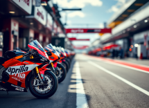 Jorge Martin in sella alla moto Aprilia durante una gara