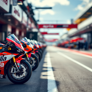 Jorge Martin in sella alla moto Aprilia durante una gara