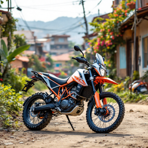 KTM 390 Adventure R e X 2025 in azione su strada