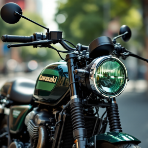 Kawasaki Z900 2025 in un paesaggio urbano