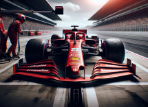 Lewis Hamilton in pista con la Ferrari a 40 anni