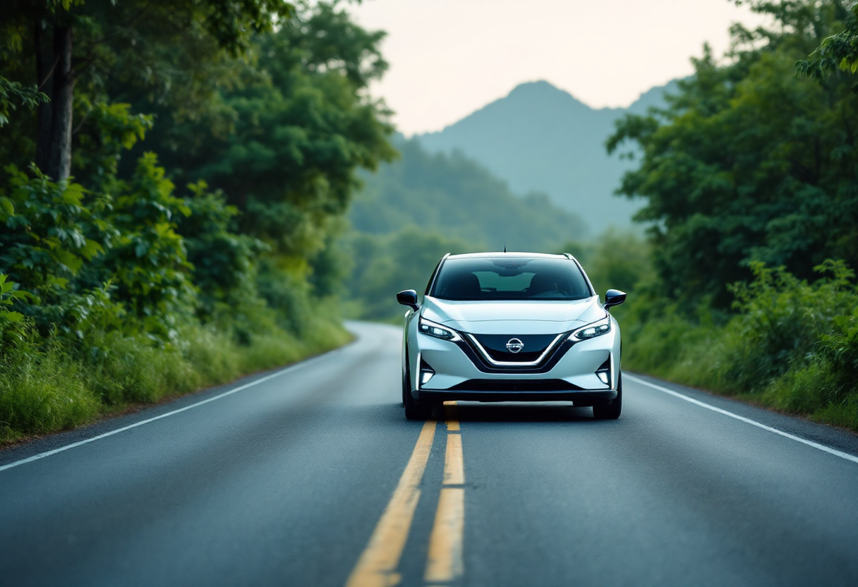 Nissan e-Power in azione, simbolo di mobilità elettrica