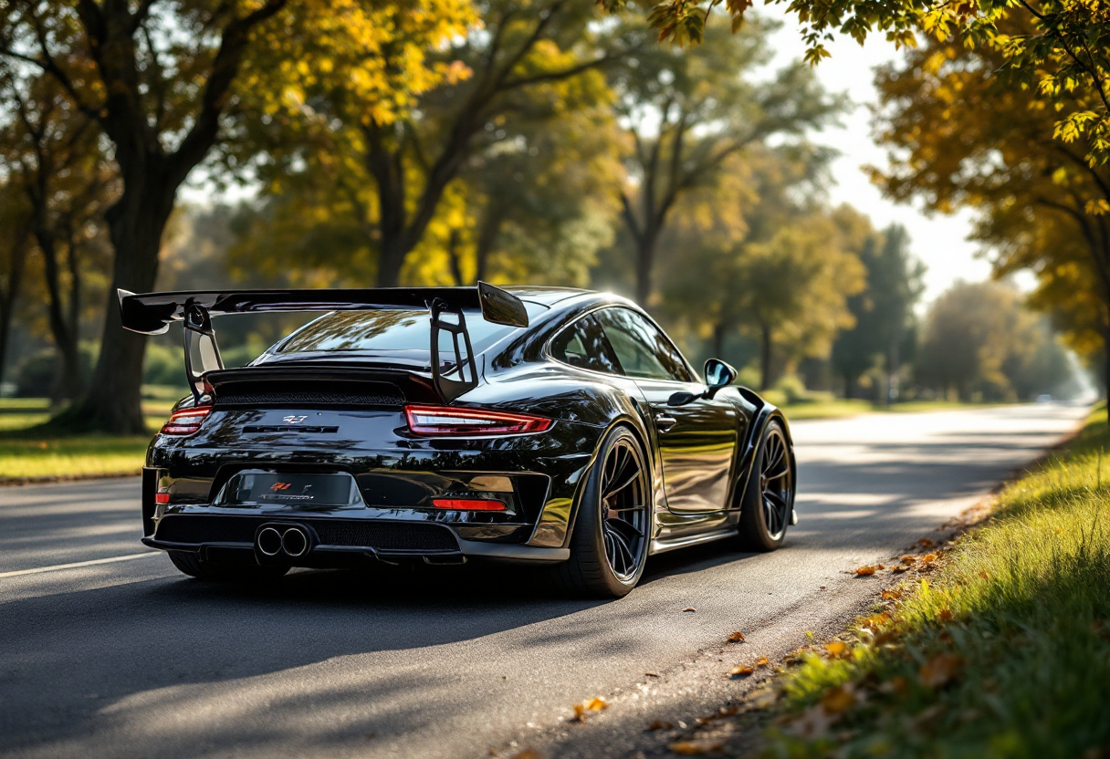 Porsche 911 GT3 RS 997.2 in un elegante colore rosso