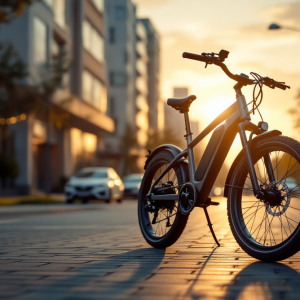 E-bike Reevo Hubless in un contesto urbano