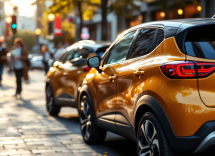 Renault Captur in un paesaggio urbano italiano nel 2024