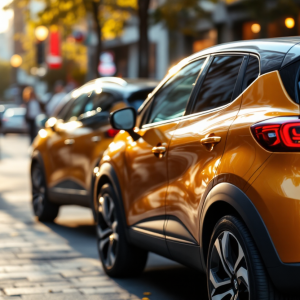 Renault Captur in un paesaggio urbano italiano nel 2024